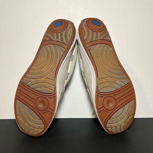 Womens KEDS Grey Striped Casual Boat Shoes / Size 6.5 - Picture 7 of 8